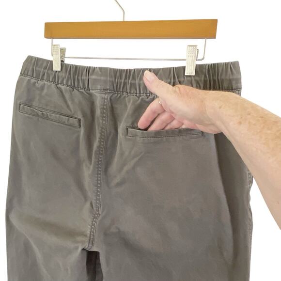 Old Navy Joggers Men’s Large Olive Gray Modern Built-In-Flex Ankle Cotton Blend - Picture 5 of 12